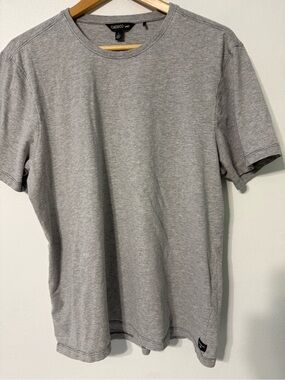 Toad&Co Men's Tempo shirt sleeve crew Grey Tencel organic cotton